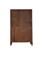 木製大型雙拉門抽屜式書櫃藏品圖，第3張